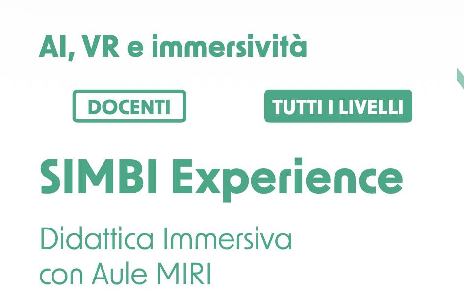 AI, VR e immersività - SIMBI Experience