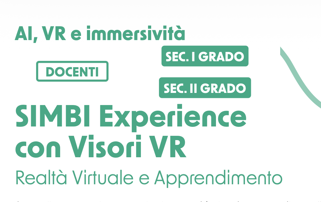 AI, VR e immersività - SIMBI Experience con Visori VR