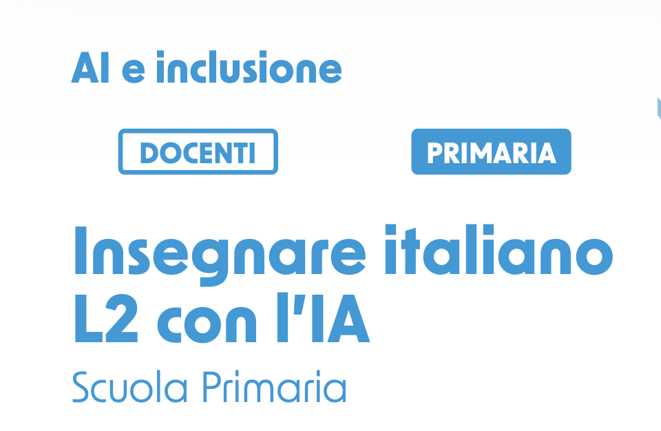Al e didattica - Insegnare italiano L2 con l'IA